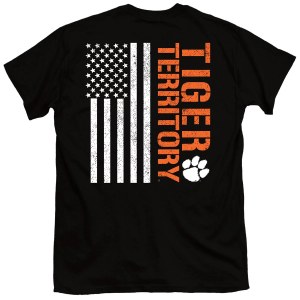 Clemson Tigers Territory Flag T-Shirt MEDIUM