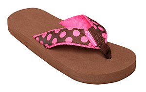 Polka Dots Brown Flip Flops 6