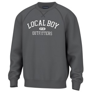 Local Boy Cotton CHARCOAL Crewneck MEDIUM