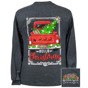 Hello Christmas LONG Sleeve T-Shirt MEDIUM