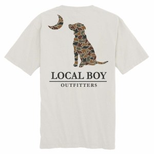 Local Boy Outfitters YOUTH Camo Dog & Moon T-Shirt X-SMALL