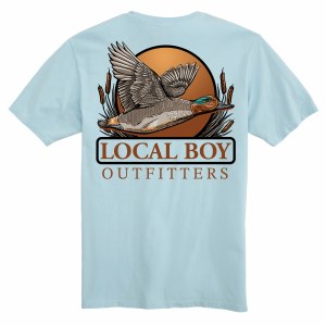 Local Boy Outfitters YOUTH Teal Tails T-Shirt YOUTH X-SMALL