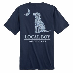 Local Boy Outfitters Youth LCF Cobalt Dog & Moon T-Shirt YOUTH X-SMALL