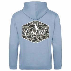 Local Boy Youth Brushwood Hoodie Dog & Moon Camo Bridge YOUTH X-SMALL