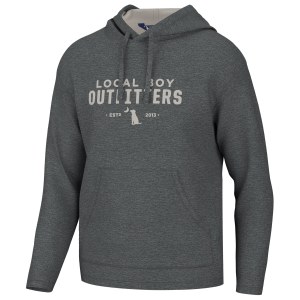 Local Boy Poly Fleece CHARCOAL/CREAM Hoodie 2XL