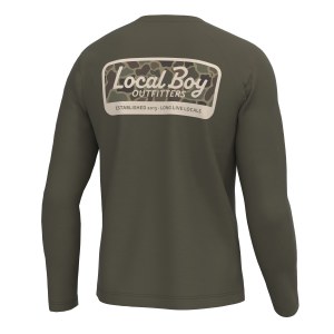 Local Boy Outfitters LONG Sleeve Heather Performance T-Shirt SMALL