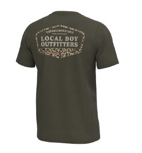Local Boy Outfitters ESTD Badge Performance Tee SMALL