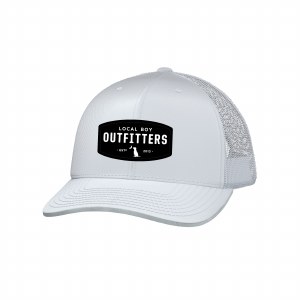 Local Boy Outfitters Woven Patch Trucker Hat WHITE