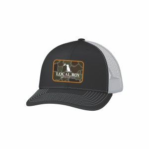 Local Boy Outfitters OD Pocket Patch Trucker CHARCOAL/WHITE Hat