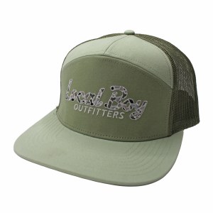 Local Boy Outfitters Localflage Mark Script 7 Panel LIGHT SAGE/SAGE Hat