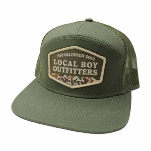 Local Boy Outfitters Vintage ESTD Badge 7 Panel DARK GREEN/GREEN Hat