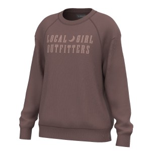 Local Girl Outfitters Cotton Crew ROSE Ladies X-SMALL