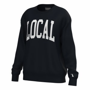 Local Girl Crescent Crew BLACK X-SMALL