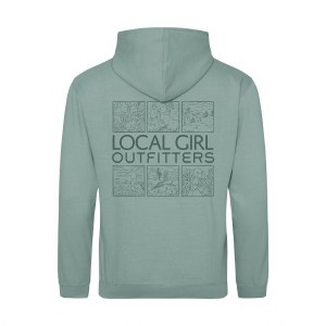 Local Girl Outfitters Cotton Crew FIELD & FOREST Ladies X-SMALL