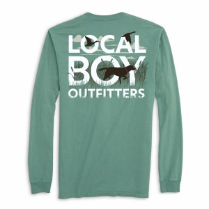 Local Boy Outfitters YOUTH Text & Tail LONG Sleeve T-Shirt YOUTH X-SMALL
