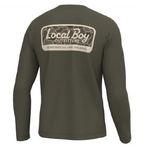 Local Boy Outfitters YOUTH Long Sleeve Heather Performance T-Shirt YOUTH X-SMALL