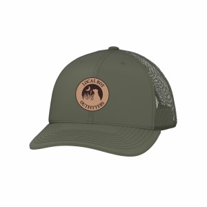 Local Boy Outfitters YOUTH Leather Patch Trucker Hat