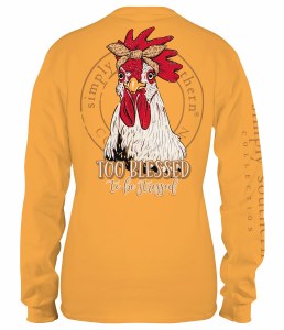 Simply Southern Chicken LONG Sleeve T-Shirt SMALL