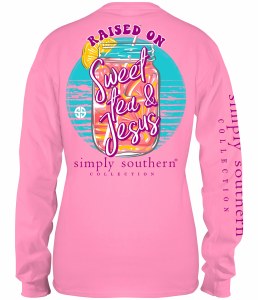 Simply Southern Tea LONG Sleeve T-Shirt MEDIUM