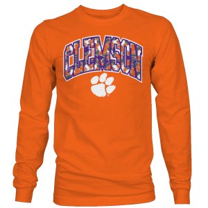 Clemson Tigers Duck Camo Arch LONG Sleeve T-Shirt SMALL