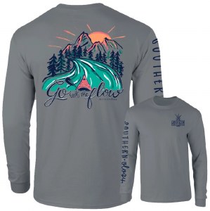 Southernology Go with The Flow Long Sleeve T-Shirt SMALL