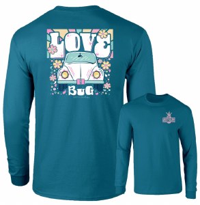 Southernology Love Bug LONG Sleeve T-Shirt SMALL