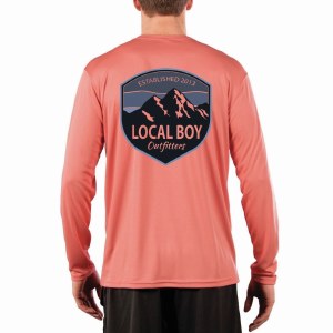 Local Boy Outfitters Mountain Badge Performance T-Shirt LARGE