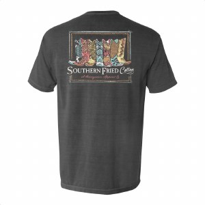 Southern Fried Cotton These Boots T-Shirt LARGE