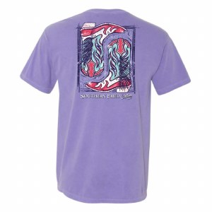 Southern Fried Cotton Better In Boots T-Shirt SMALL