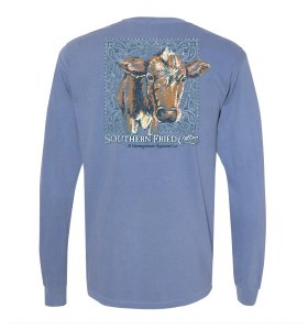 Southern Fried Rosanna Bandana LONG Sleeve T-Shirt SMALL