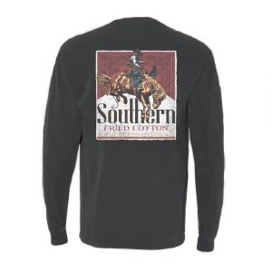 Southern Fried Cotton Cowboy Up LONG Sleeve T-Shirt SMALL