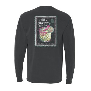 Southern Fried Cotton Spicy Marg LONG Sleeve T-Shirt SMALL