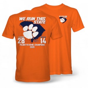 Clemson Tigers 2025 Palmetto Bowl Score Shirt SMALL