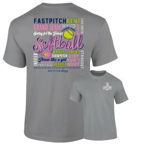 Southernology Softball Sayings T-Shirt SMALL
