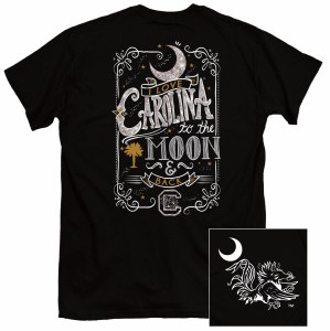 South Carolina Gamecocks Moon & Back T-Shirt SMALL