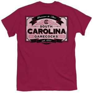 South Carolina Gamecocks Vintage Label T-Shirt SMALL