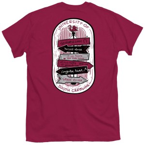 South Carolina Gamecocks Campus Signs T-Shirt SMALL