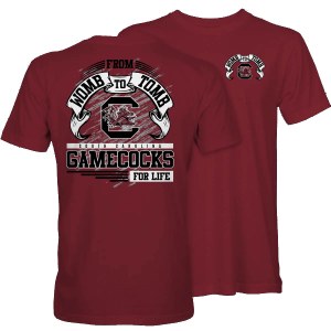 South Carolina Gamecocks From Womb to Tomb T-Shirt SMALL