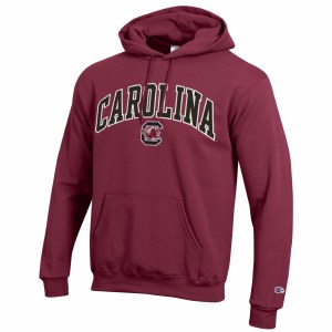 South Carolina Gamecocks Champion Tackle Twill GARNET Fleece Hood SMALL