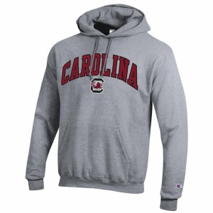 South Carolina Gamecocks Champion Tackle Twill HEATHER GREY Fleece Hood SMALL