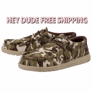 Hey Dude Wally CAMO FLAG Size 8