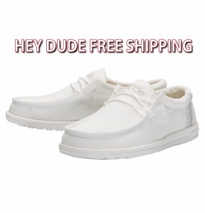Hey Dude Wally Linen NATURAL WHITE Size 14