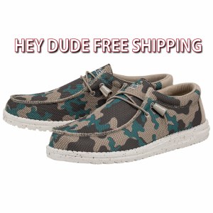 Hey Dude Wally Sox SAFARI CAMO Size 7