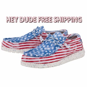 Hey Dude Wally STARS N STRIPES Size 9