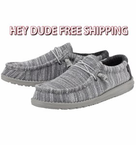 Hey Dude Wally Stretch PLATINUM MIX Size 9