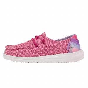 Hey Dude Wendy Youth SPARKLE PINK K12