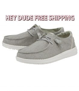 Hey Dude Wendy Chambray BRAID GREY Ladies 5