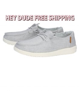 Hey Dude Ladies Wendy Chambray LIGHT GREY LADIES L6