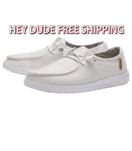 Hey Dude Ladies Wendy Chambray WHITE Ladies 5