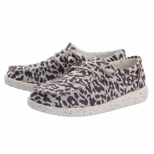 Hey Dude Ladies Wendy Woven CHEETAH GREY LADIES 5